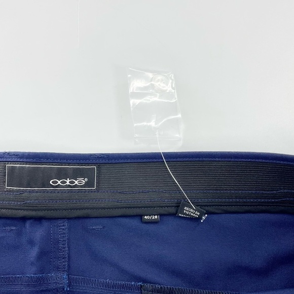 Oobe Work Casual Dress Pants Blue Straight Leg Uniform Unisex Pant 40/28 - Picture 5 of 13